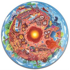 Пазл круглый Подземный мир, Hape, 36 эл.