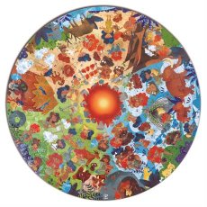 Пазл круглый Каменный век, Hape, 100 эл.