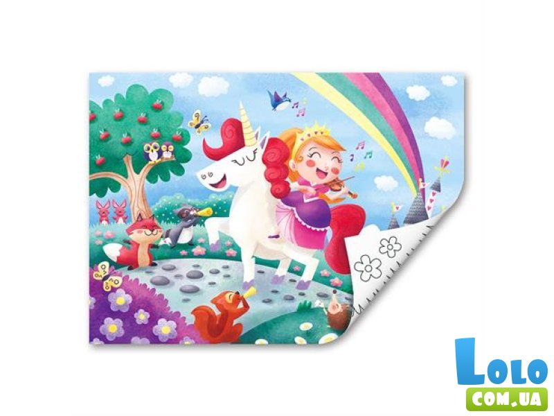 Пазл с раскраской Единороги, Hape, 24 эл.