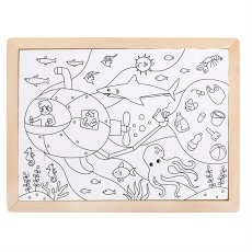 Пазл с раскраской Океан, Hape, 48 эл.