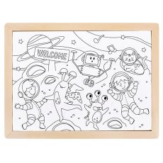 Пазл с раскраской Пришельцы, Hape, 48 эл.