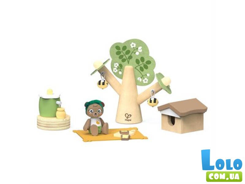 Деревянный игровой набор Мишка и пчелы, Hape