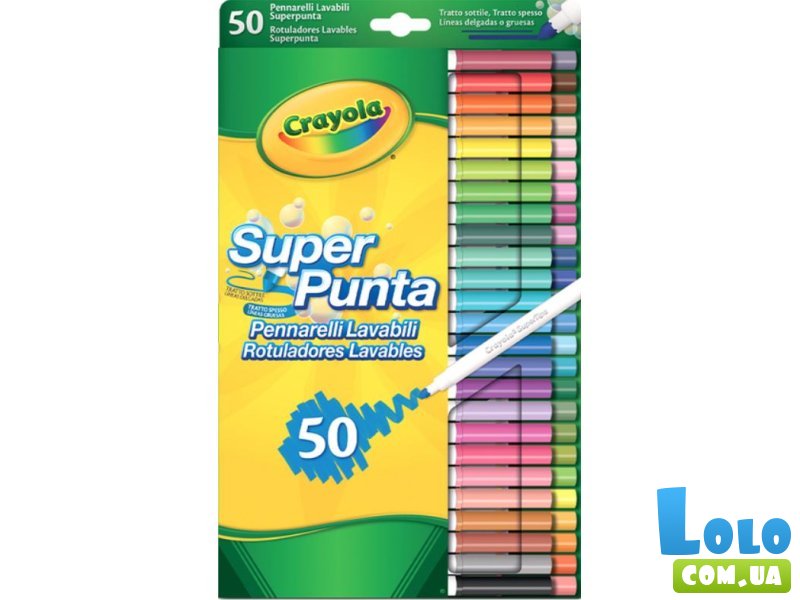 Набор фломастеров Markers, Crayola (50 шт.)