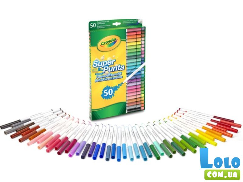Набор фломастеров Markers, Crayola (50 шт.)