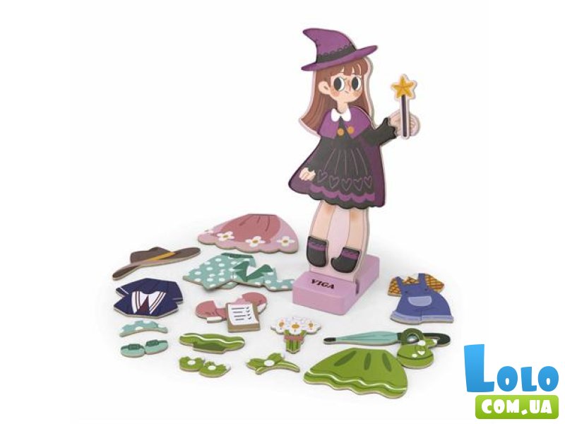 Магнитная игра Одень девочку, Viga Toys