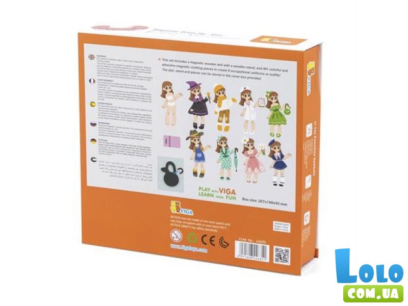 Магнитная игра Одень девочку, Viga Toys