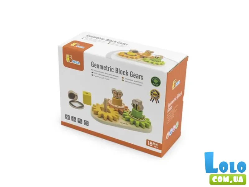 Развивающая игрушка Зверята на шестеренках, Viga Toys