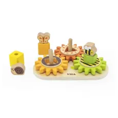 Развивающая игрушка Зверята на шестеренках, Viga Toys