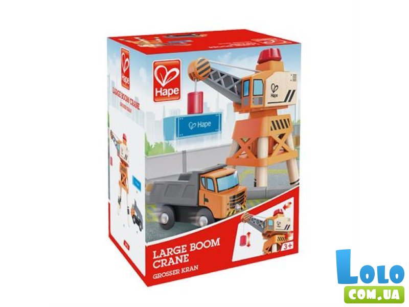 Набор для игрушечной железной дороги Подъемный кран и грузовик, Hape