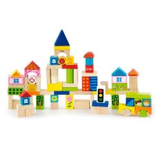 Деревянные кубики Город, Viga Toys