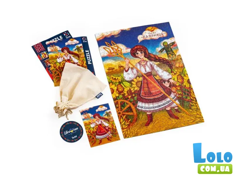 Пазлы Украиночка с трезубом, De.tail, 500 эл.