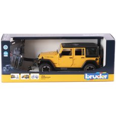 Машина Jeep Wrangler Rubicon с фигуркой велосипедиста, Bruder