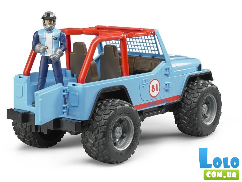 Машина Jeep Cross country с фигуркой гонщика, Bruder