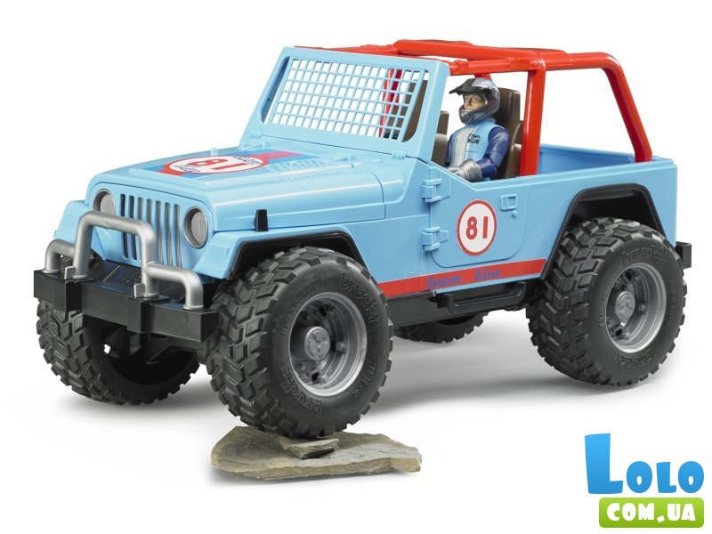 Машина Jeep Cross country с фигуркой гонщика, Bruder
