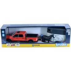 Машина RAM 2500 с прицепом-трейлером и лошадью, Bruder