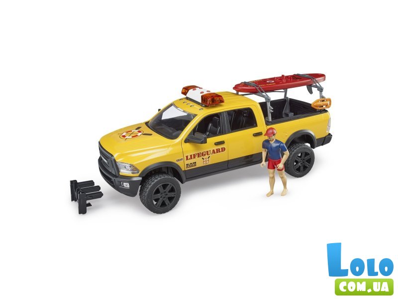 Машина спасательна RAM 2500 с фигуркой спасателя, Bruder
