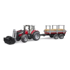 Трактор Massey Ferguson с прицепом, Bruder
