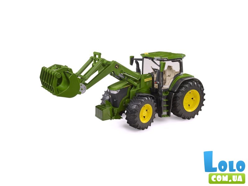Трактор John Deere 7R 350 с передним погрузчиком, Bruder
