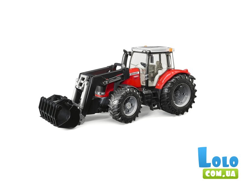 Трактор Massey Ferguson 7624 с передним погрузчиком, Bruder
