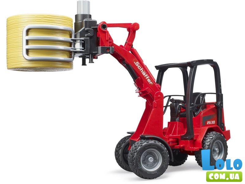 Машина мини-погрузчик Schaffer Compact 2630 с аксессуарами, Bruder