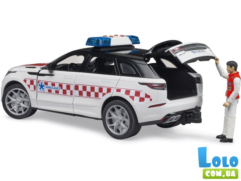 Машина Скорая помощь Range Rover Velar с фигуркой, Bruder