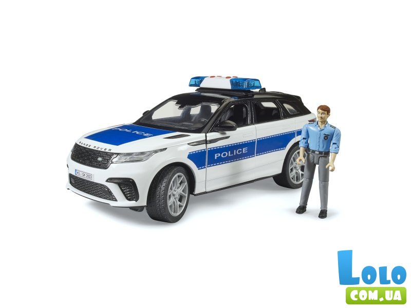 Полицейская машина Range Rover Velar с фигуркой, Bruder