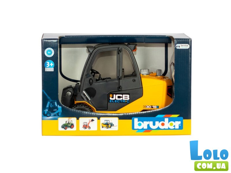 Телескопический погрузчик JCB с паллетой, Bruder