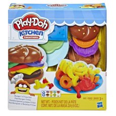 Набор для творчества с массой для лепки Гамбургери, фрі та бублики, Play-Doh