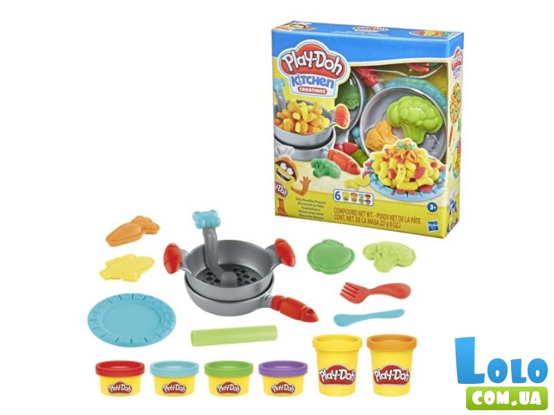 Набор для творчества с массой для лепки Забавные закуски Макароны, Play-Doh