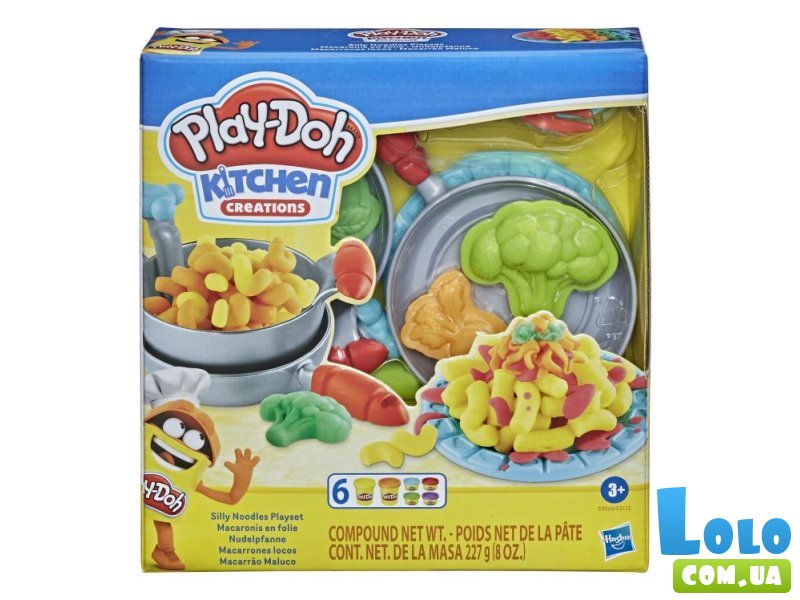 Набор для творчества с массой для лепки Забавные закуски Макароны, Play-Doh