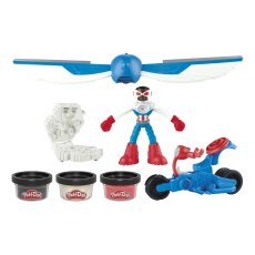 Набор для творчества с массой для лепки Капитан Америка с мотоциклом, Play-Doh