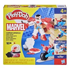 Набор для творчества с массой для лепки Капитан Америка с мотоциклом, Play-Doh
