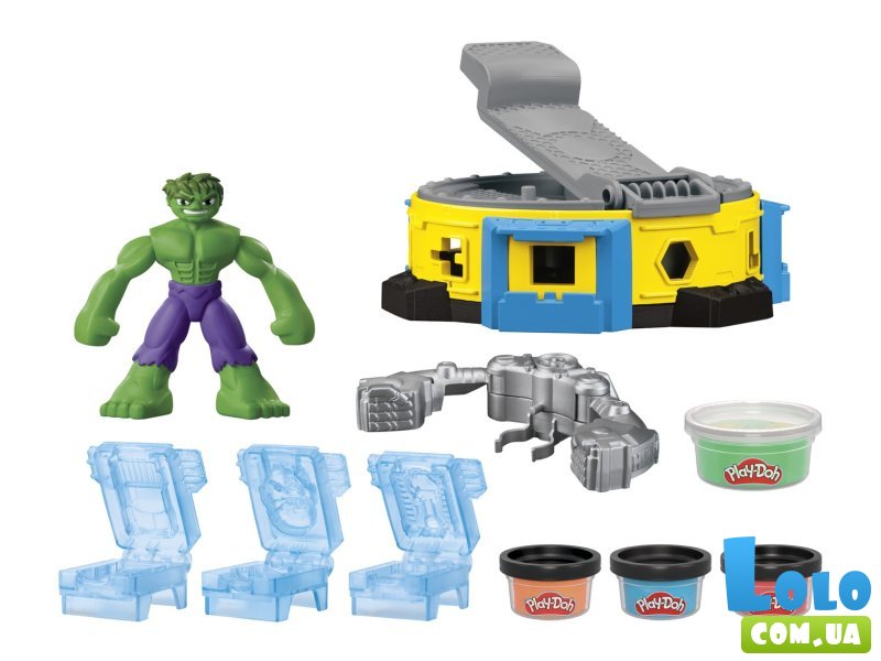 Набор для творчества с массой для лепки Халк, Play-Doh