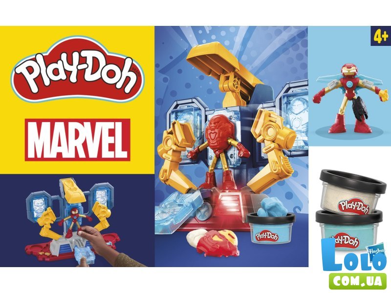 Набор для творчества с массой для лепки Железный человек, Play-Doh