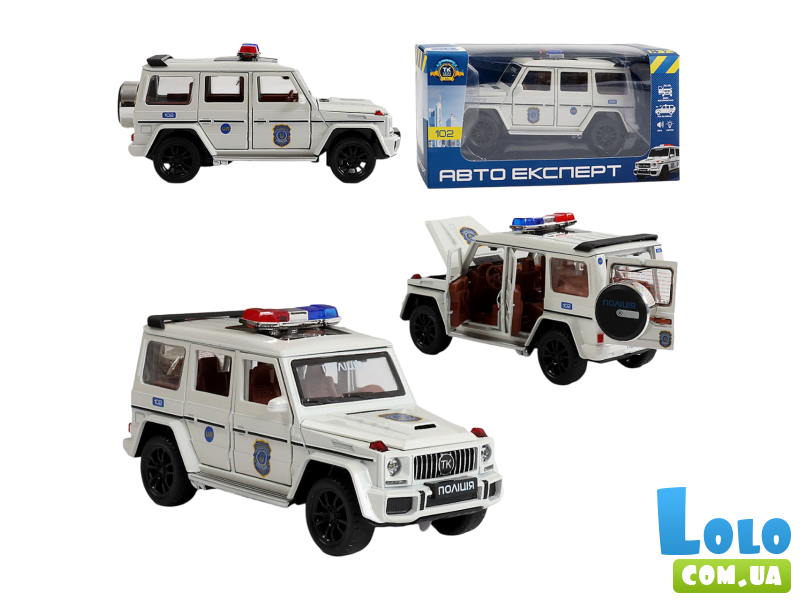 Машина металлическая Джип Полиция, АвтоЕксперт