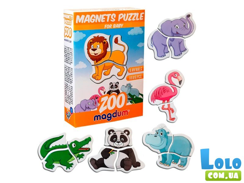 Набор магнитов Зоопарк, Magdum