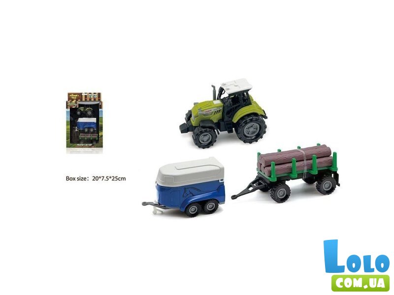Трактор с прицепами