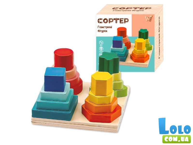 Сортер Геометрические фигуры, WToys