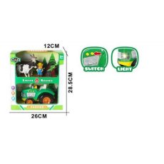 Трактор с фермером с аксессуарами