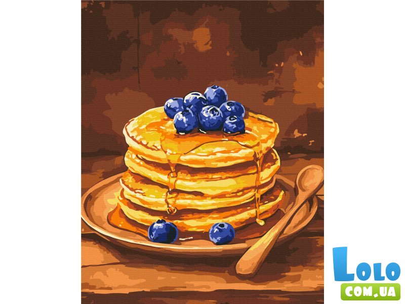 Картина по номерам Панкейки с голубикой, Brushme (40х50 см)