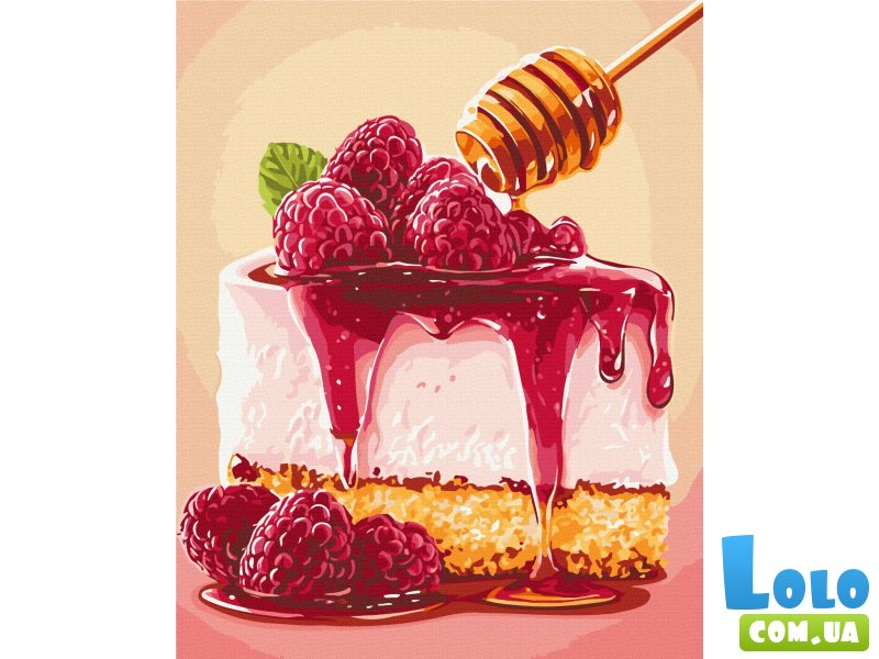 Картина по номерам Малиновый чизкейк, Brushme (40х50 см)