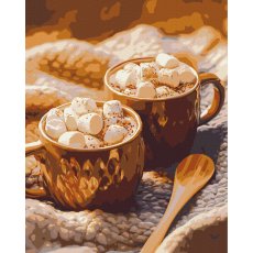 Картина по номерам Какао с зефирками, Brushme (40х50 см)