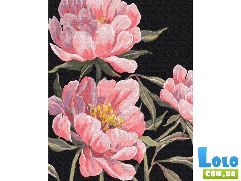 Картина по номерам Язык пионов © LUNATART, Brushme (40х50 см)