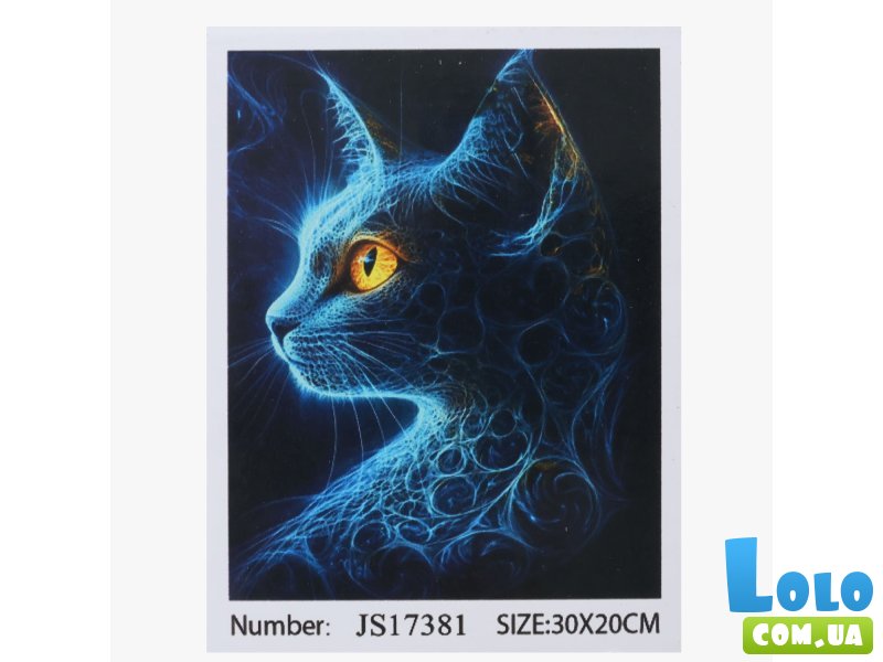 Алмазная мозаика Кот, TK Group (30х20 см)