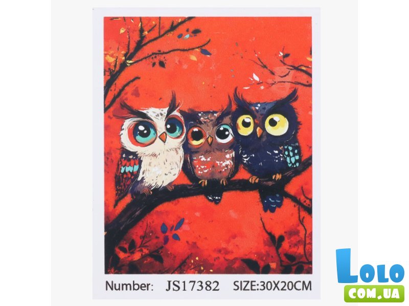 Алмазная мозаика Совы, TK Group (30х20 см)