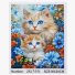 Алмазная мозаика Котики в цветах, TK Group (30х20 см)
