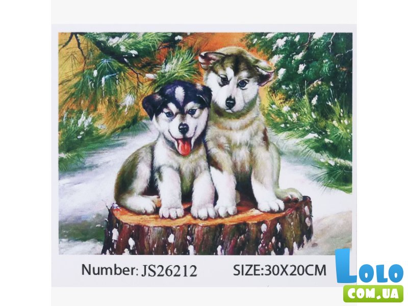 Алмазная мозаика Хаски, TK Group (30х20 см)