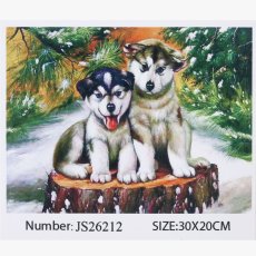 Алмазная мозаика Хаски, TK Group (30х20 см)