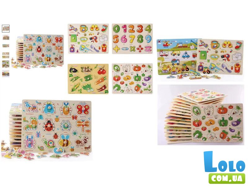 Вкладыши деревянные (в ассортименте)