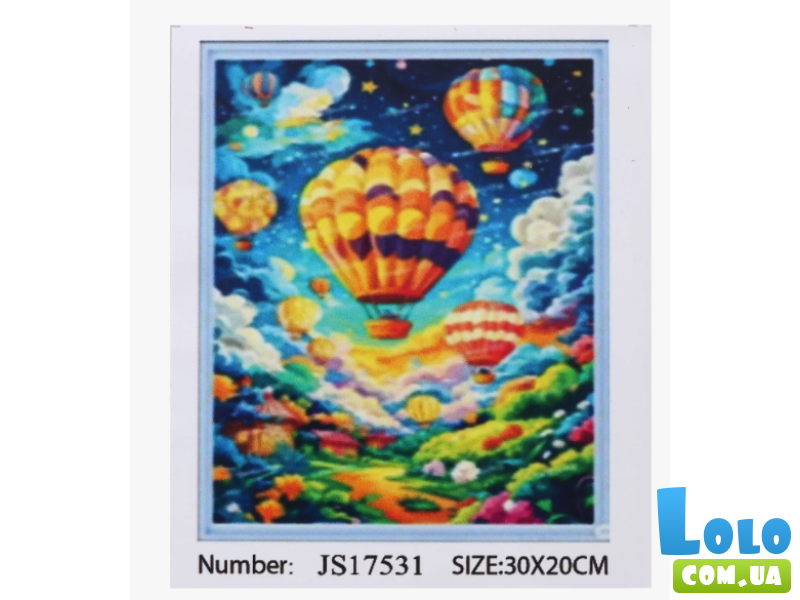 Алмазная мозаика Воздушные шары, TK Group (20х30 см)